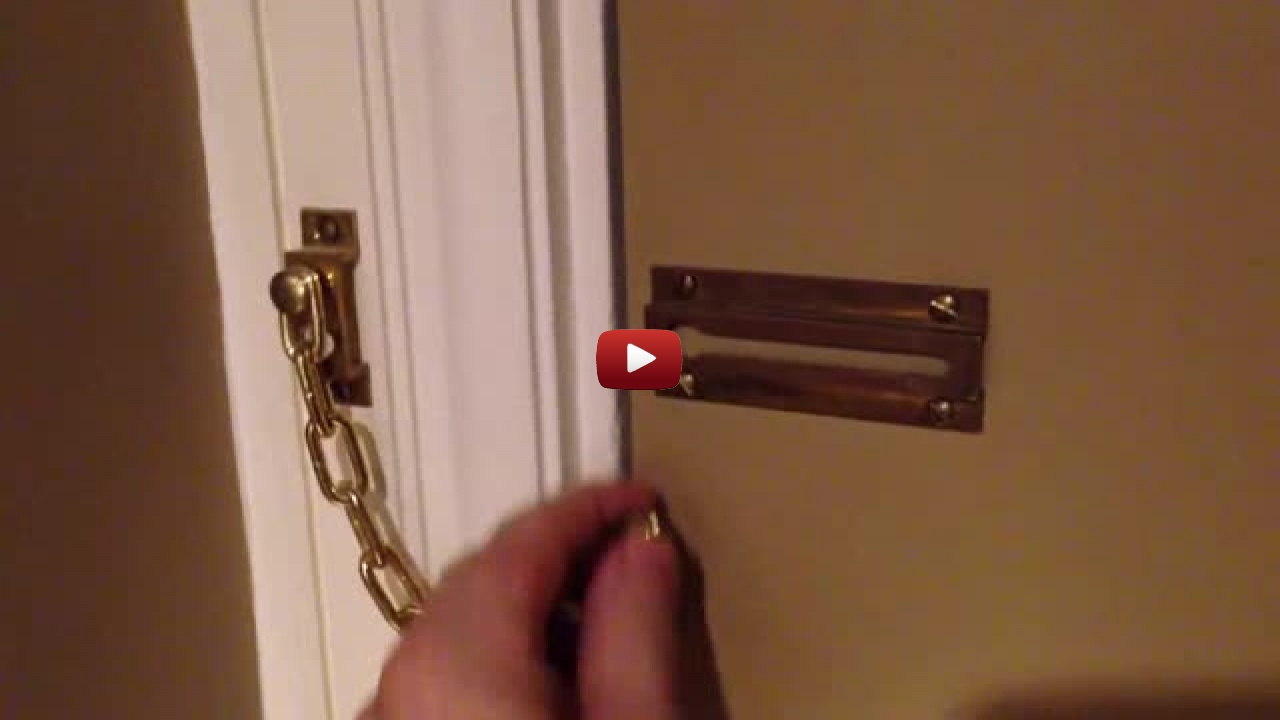 Put the door chain. Цепочка на дверь. Щеколда гиф